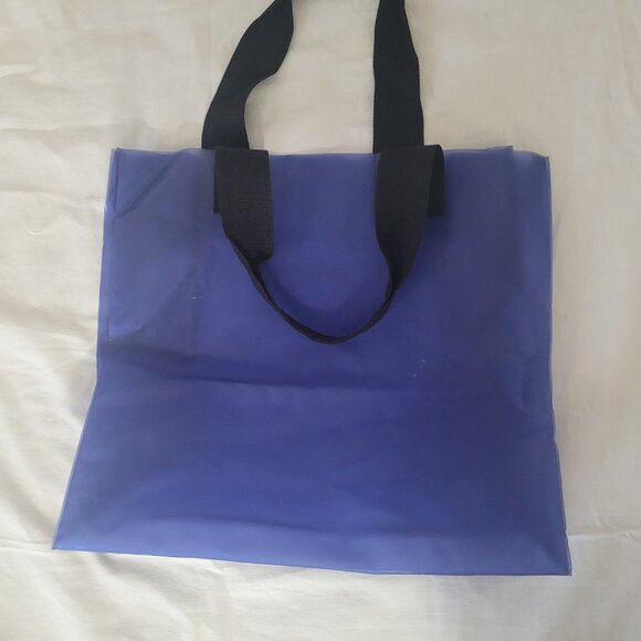 VW Blue Tote Bag Volkswagen Heavy Reusable Plastic Tote - Picture 15 of 15